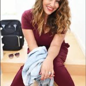 Smash + Tess Bella Burgundy Sunday romper